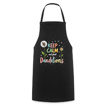 Dandelion Dandelion Lover Floral Floral - Tablier de cuisine - noir - Devant - AI Model Male 185 dark (185cm)