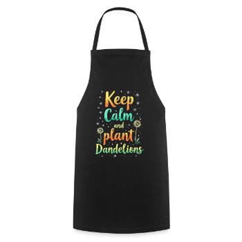 Dandelion Dandelion Lover Floral Floral - Tablier de cuisine - noir - Devant - AI Model Male 185 dark (185cm)