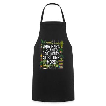 Plant Lover Gardening How Many - Cooking Apron - black - Front - AI Model Male 185 dark (185cm)