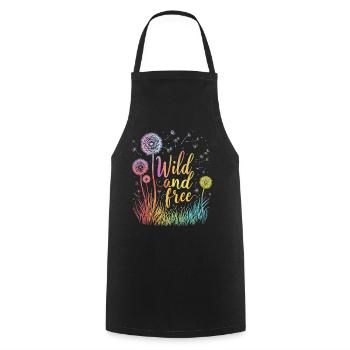 Dandelion Dandelion Lover Floral Floral - Tablier de cuisine - noir - Devant - AI Model Male 185 dark (185cm)