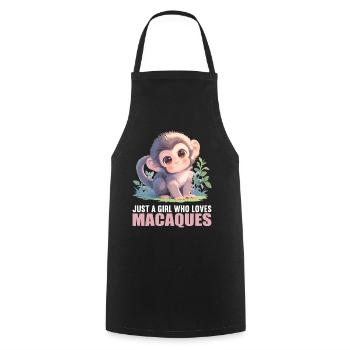 Macaque Macaque - Cooking Apron - black - Front - AI Model Male 185 dark (185cm)
