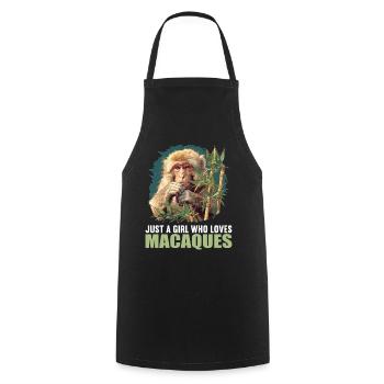 Macaque Macaque - Cooking Apron - black - Front - AI Model Male 185 dark (185cm)