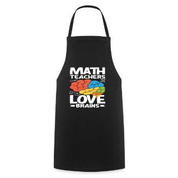 Math Teacher Math Gift - Cooking Apron - black - Front - AI Model Male 185 dark (185cm)