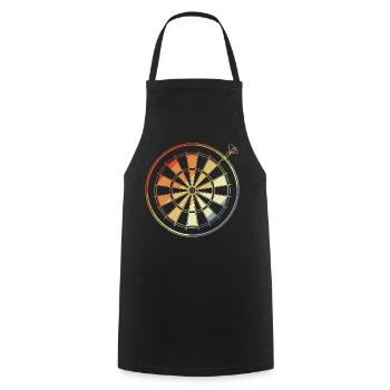 Dart Sketch Vintage - Cooking Apron - black - Front - AI Model Male 185 dark (185cm)