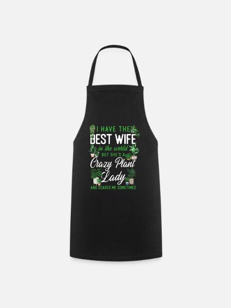 Plant Lover Gardening Wife Husband - Förkläde - svart