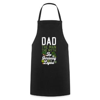 Amoureux des plantes Jardinage Papa Papa Le - Tablier de cuisine - noir - Devant - AI Model Male 185 dark (185cm)