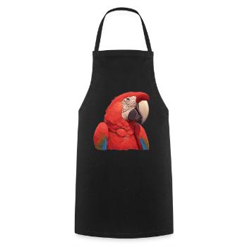 Macaw's Era - Cooking Apron - black - Front - AI Model Male 185 dark (185cm)
