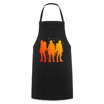 Bloc Grimpeurs Bloc Femme Homme - Tablier de cuisine - noir - Devant - AI Model Male 185 dark (185cm)