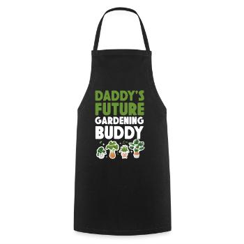Plant Lover Gardening Daddy's - Cooking Apron - black - Front - AI Model Male 185 dark (185cm)