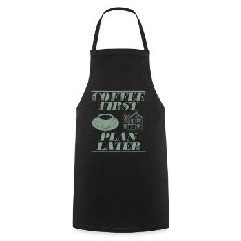 Architecte Architecture Cadeau Étudiant en architecture - Tablier de cuisine - noir - Devant - AI Model Male 185 dark (185cm)