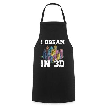 Architecte Architecture Cadeau Étudiant en architecture - Tablier de cuisine - noir - Devant - AI Model Male 185 dark (185cm)