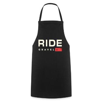 Gravel Bike Gravel Bike Gravel Bike Fans & Cyclists - Cooking Apron - black - Front - AI Model Male 185 dark (185cm)