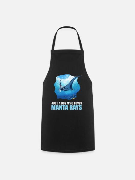 Mantas Manta Rochen - Kochschürze - Schwarz