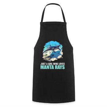 Manta Rays Manta Rays - Cooking Apron - black - Front - AI Model Male 185 dark (185cm)