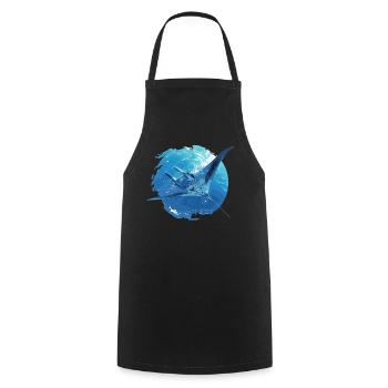 Raies manta Raies manta - Tablier de cuisine - noir - Devant - AI Model Male 185 dark (185cm)