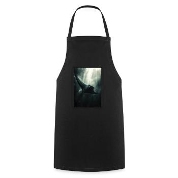 Raies manta Raies manta - Tablier de cuisine - noir - Devant - AI Model Male 185 dark (185cm)