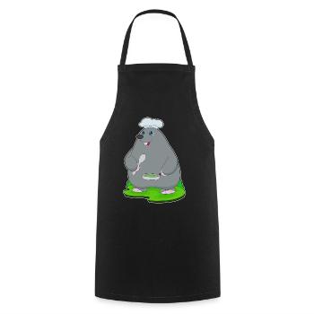 Cuisson à la poêle à mole - Tablier de cuisine - noir - Devant - AI Model Male 185 dark (185cm)