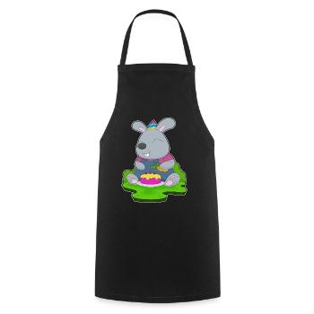 Bunny Birthday Farmer - Cooking Apron - black - Front - AI Model Male 185 dark (185cm)