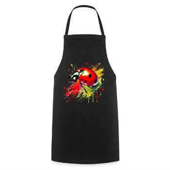 Coccinelle - Tablier de cuisine - noir - Devant - AI Model Male 185 dark (185cm)