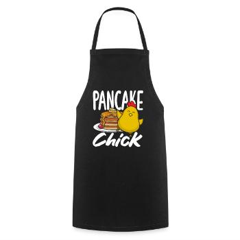 Pancake Chicks Funny Breakfast Delight - Cooking Apron - black - Front - AI Model Male 185 dark (185cm)