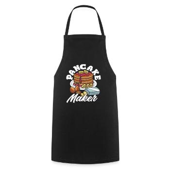 Pancake masters for breakfast lovers - Cooking Apron - black - Front - AI Model Male 185 dark (185cm)