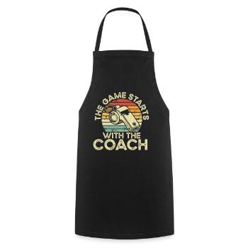 Trainer Geschenke Coach Geschenkidee - Kochschürze - Schwarz - Vorne - AI Model Male 185 dark (185cm)