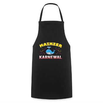Mainzer KarneWAL Carnival Carnival - Cooking Apron - black - Front - AI Model Male 185 dark (185cm)