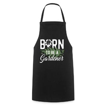 Plant Lover Gardening Born To Be A - Cooking Apron - black - Front - AI Model Male 185 dark (185cm)