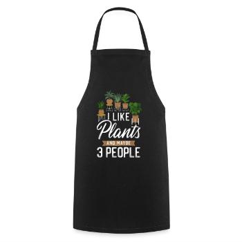 Plant Lover Gardening I Like - Cooking Apron - black - Front - AI Model Male 185 dark (185cm)