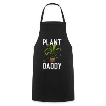 Plant Lover Gardening Plant Daddy - Kochschürze - Schwarz - Vorne - AI Model Male 185 dark (185cm)