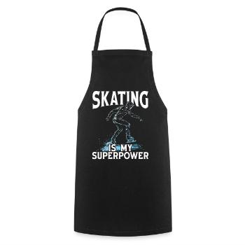 patineur patineur patin à glace patin à glace - Tablier de cuisine - noir - Devant - AI Model Male 185 dark (185cm)