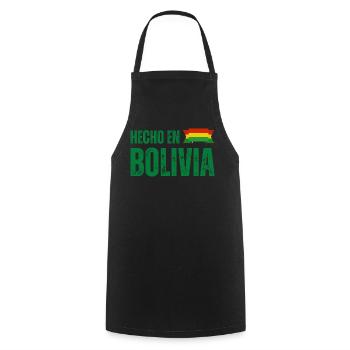 Made in Bolivia, Bolivian pride - Cooking Apron - black - Front - AI Model Male 185 dark (185cm)