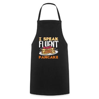 Je parle couramment les crêpes - Tablier de cuisine - noir - Devant - AI Model Male 185 dark (185cm)