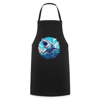 Megalodons Megalodon - Cooking Apron - black - Front - AI Model Male 185 dark (185cm)