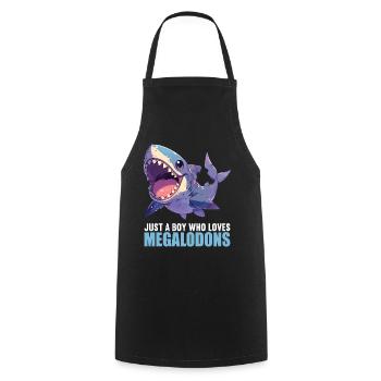 Megalodons Megalodon - Cooking Apron - black - Front - AI Model Male 185 dark (185cm)