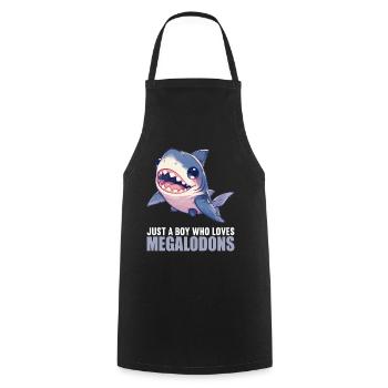 Megalodons Megalodon - Cooking Apron - black - Front - AI Model Male 185 dark (185cm)