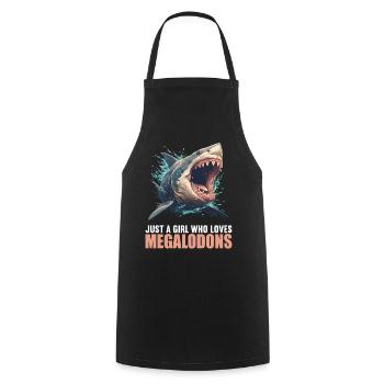 Megalodons Megalodon - Cooking Apron - black - Front - AI Model Male 185 dark (185cm)