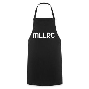 "MLLRC" DAS Original Mallorca / weiß - Kochschürze - Schwarz - Vorne - AI Model Male 185 dark (185cm)