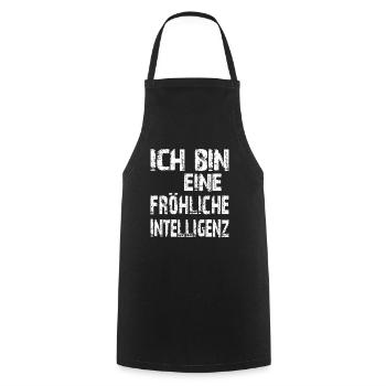 AI Saying I'm a Cheerful Intelligence - Cooking Apron - black - Front - AI Model Male 185 dark (185cm)