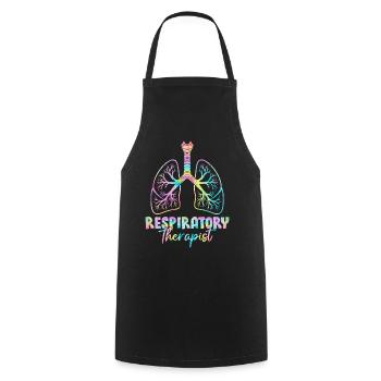 Inhalothérapeute Tie Dye Healthcare Lung - Tablier de cuisine - noir - Devant - AI Model Male 185 dark (185cm)
