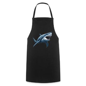 Haie Hai - Kochschürze - Schwarz - Vorne - AI Model Male 185 dark (185cm)