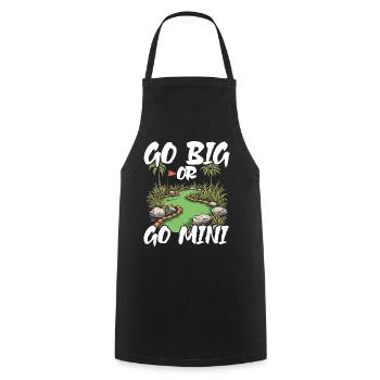 Golf Golf Golfer Golf Course - Cooking Apron - black - Front - AI Model Male 185 dark (185cm)