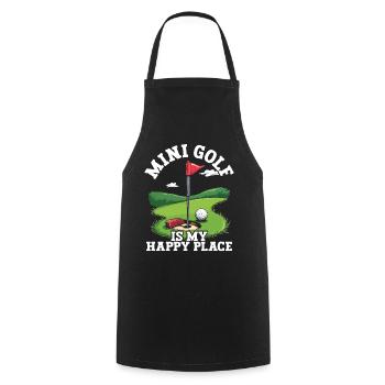 Golf Golf Golfer Golf Course - Cooking Apron - black - Front - AI Model Male 185 dark (185cm)