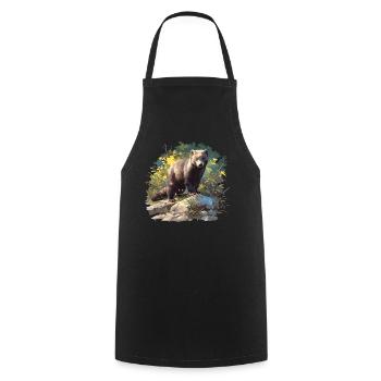 Vison Vison - Tablier de cuisine - noir - Devant - AI Model Male 185 dark (185cm)