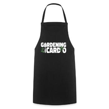 Plant Lover Gardening Gardening Is - Cooking Apron - black - Front - AI Model Male 185 dark (185cm)