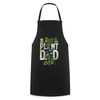 Plant Lover Gardening Dad Best - Cooking Apron - black - Front - AI Model Male 185 dark (185cm)