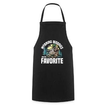 Duck hunters shoot heavier loads flag - Cooking Apron - black - Front - AI Model Male 185 dark (185cm)