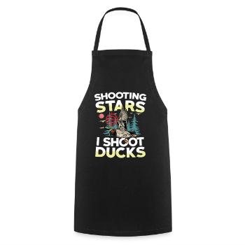 Duck hunters shoot heavier loads flag - Cooking Apron - black - Front - AI Model Male 185 dark (185cm)