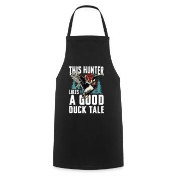 Duck hunters shoot heavier loads flag - Cooking Apron - black - Front - AI Model Male 185 dark (185cm)
