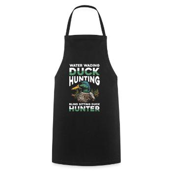 Duck hunters shoot heavier loads flag - Cooking Apron - black - Front - AI Model Male 185 dark (185cm)